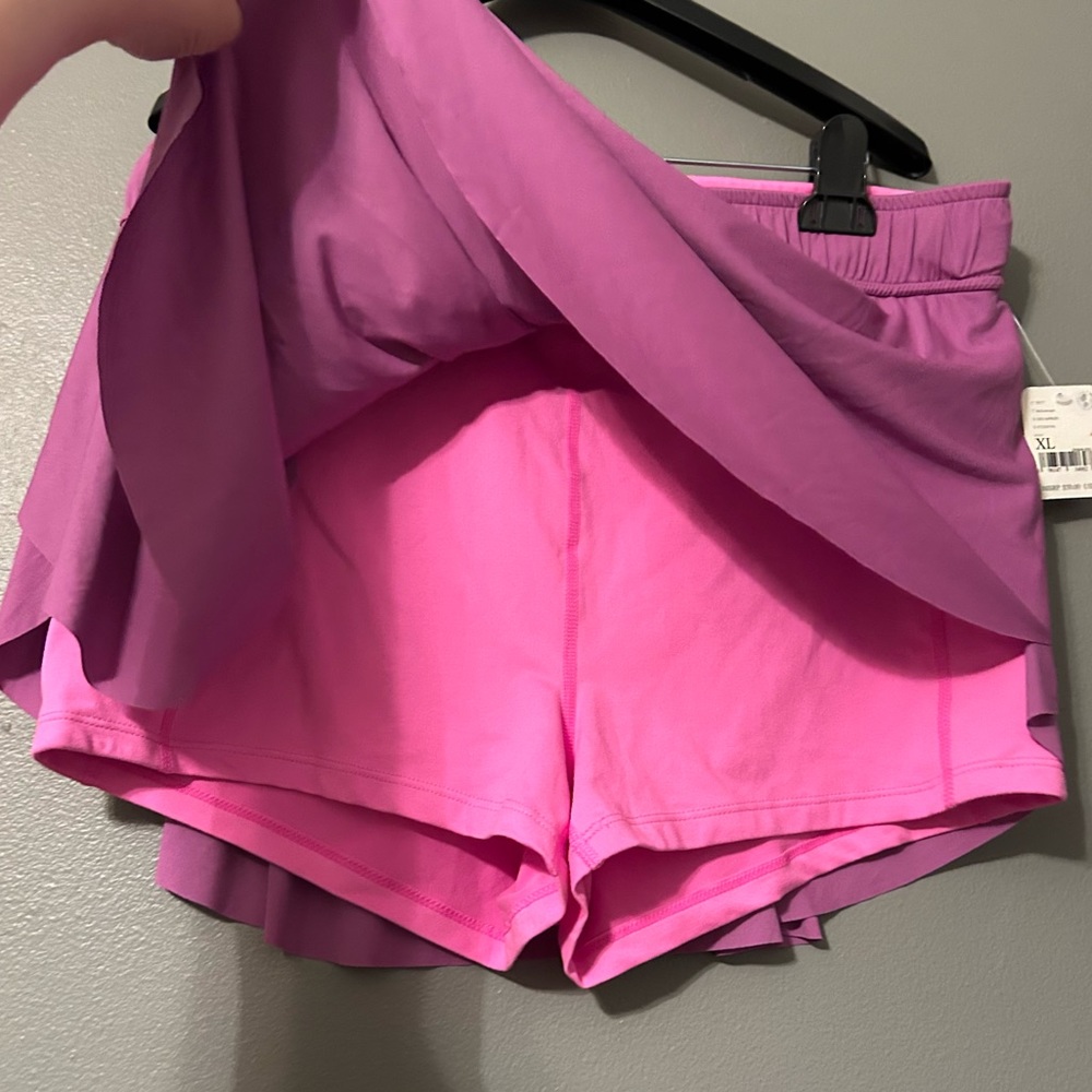 Free People Movement Sz XL On Point Heliotrope Purple Skort Skirt! NWOT - Picture 8 of 11